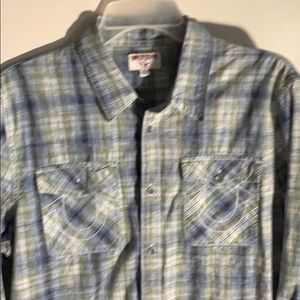 Olive True Religion button down.